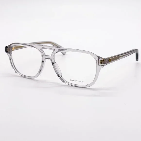 NEW BOTTEGA VENETA BV1294O 004 GREY UNISEX EYEGLASSES BOTTEGA VENETA